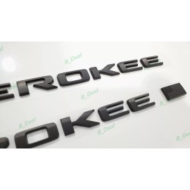 Grand Cherokee 5P Matte Black Side Door Rear Overland L 4X4 Emblems 2021+ Jeep Grand Cherokee L