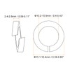 sourcing map 30 Pcs Spring Lock Washer, M10 Split Lock