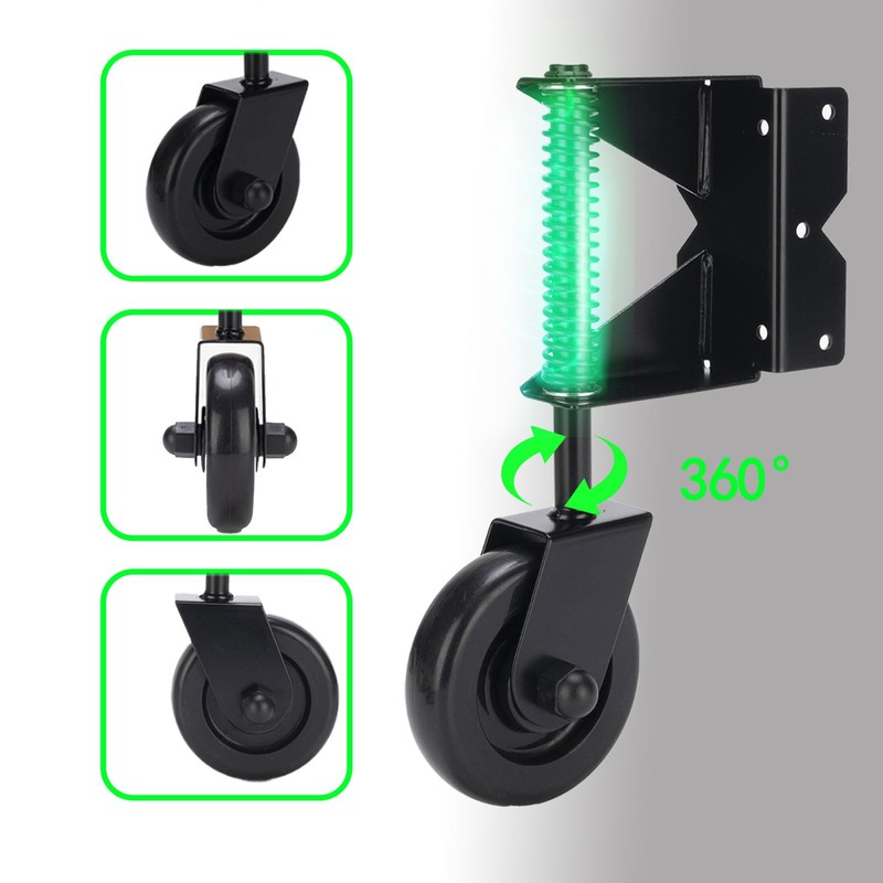 Real Fancy 4.3" Heavy Duty Gate Wheel - Spring Loaded