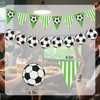 Werownsgso 4 Stück Fußball Banner Deko 400cm Fussball Thema Wimpelkette