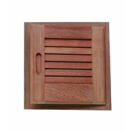 SeaTeak Teak Louvered Door and Frame