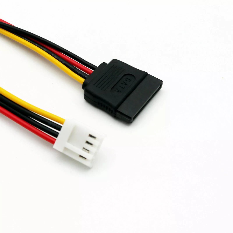 Unbranded Mini 4pin Floppy FDD Female (SP4) to SATA 15pin