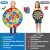 29 Inches Kids Dart Board Set,Foldable Dinosaur Theme Double Sided