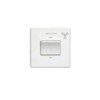 6Amp Fan Isolator Switch Flat Concealed White Plate White Rocker