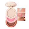 3-In-1 Makeup Palette, Powder Highlighters Makeup, Face Highlighter Palette, Highlighter
