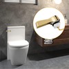 Hibbent Universal Metal Front Mount Toilet Handle Replacement Kit, Brass