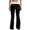 MOOSLOVER Women Flare Leggings Fold Over Bootcut Yoga Pants Casual