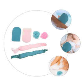 KONTONTY 1 Set Scrub Set Body Cleaning Glove Bath Exfoliating Back Strap Body for Women Shower Puff Shower Brush Towel Shower Body Brush Deep Cleaning Cotton Fiber Wash Cloth Man