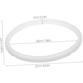 Anillos 4l de Sellado de Silicona Juego de 2 Piezas Junta de Repuesto Transparente Piezas de Olla a Presión Sello Hermético Accesorio para Olla a Presión Eléctrica para Cocina