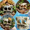 Exasinine Skull Aquarium Decoration Cave Fish Tank Skull Hideout Rock