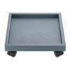 PATIKIL Square Planter Caddy with Wheels, 11.4 Inch Rolling Plant