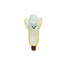 PUREPET Plush Squeaker Toys for Small to Medium Dogs Food Junkies Funny Snack Characters (6.5 Inch Banana)