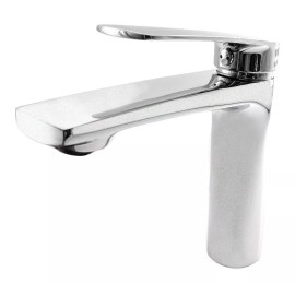 Bleu Llave Monomando Europeo Donatella Para Lavabo Latón Cromado