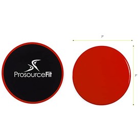 Prosource FitFit Fit Core Sliding Exercise Discs, Dual-Sided Sliders for Use on Any Surface at Home or Gym for Full-Body Workouts, Set of 2