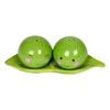 Peas in a Pod Green Ceramic Magnetic Salt and Pepper
