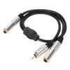 6.35mm Female to 6.35mm Female RCA Cable Gold Plated Sound