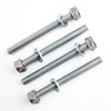 BAUQOO Threaded Rods M10 Certified Galvanised Steel 8.8 with High