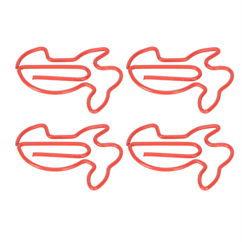 100 Pcs Rabbit Shaped Paper Clip Creative Cute Cartoon Animal