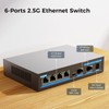TEROW 6-Port 2.5G Ethernet Switch Unmanaged , 4 x 2.5G