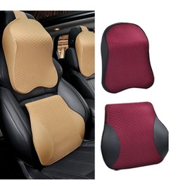 Car neck cushion, backrest, waist back cushion, car neck pillow Chair black/back cushion