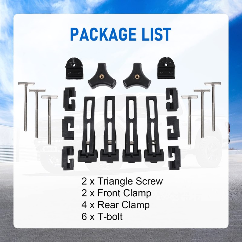 DICMIC Truck Tonneau Cover Replacement and Accessories Part Kit for