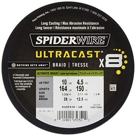 Spiderwire Unisex Adult Ultracast SUCFS15-UB, Ultimate Braid Moss Green, 6lb