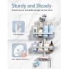 LAMU 3-Tier Hanging Shower Caddy Rustproof Organizer Over Showerhead Hooks