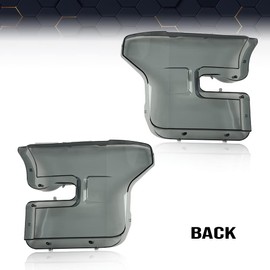 PIT66 Headlight Cover Compatible with 2015 2016 2017 Ford F150 FO2502335 FO2503335 FO2502344 Left Driver and Right Passenger Side Smoke