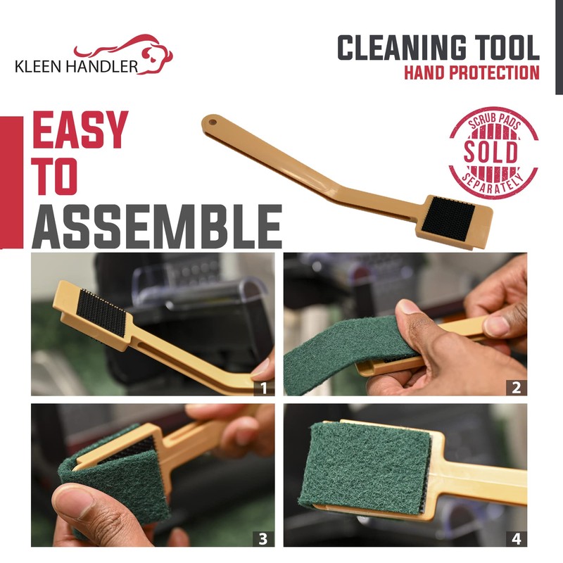 Kleen Handler 3 Pack EZ Scrub-Slicer Cleaning Tool, Electric Blade