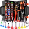 SOMELINE Ferrule Hexagonal Crimping Tool Kit, 23 Sizes Ferrules, 24-8