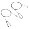 PATIKIL Safety Cable Lock Cable with Snap Hook 3.3ft 1mx2.5mm,
