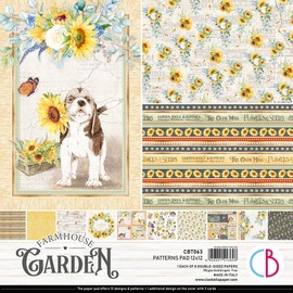 Ciao Bella 12"x12" Farmhouse Garden Patterns Pad