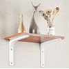 JUNEYE 4 Pcs Shelf Bracket Corner Brace Angle Bracket Shelf