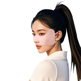 LKMUPNR 1 Pack UPF 50+ Cooling Face Mask, Half Mask for Golf, Adjustable Ear Loops, Nose Guard & Reusable Sun Protection for Women,Nose Mask(Anti Slip Style Pink)