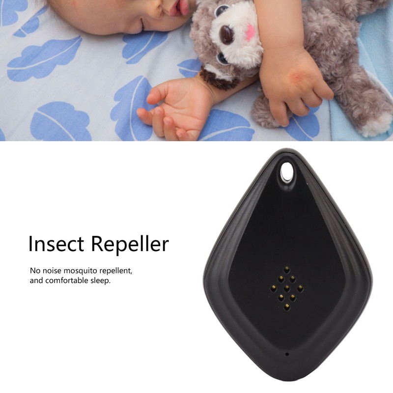 Insect Repeller Ultrasonic 13‑75kHz USB Charging Portable Mosquito Repellent for