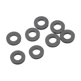 PATIKIL M3 Nylon Flat Washer, 8 Pack 3mm ID 7mm OD 1mm Thick Sealing Spacer Gasket Ring for Faucet Pipe Water Hose Fastener Bolt, Black