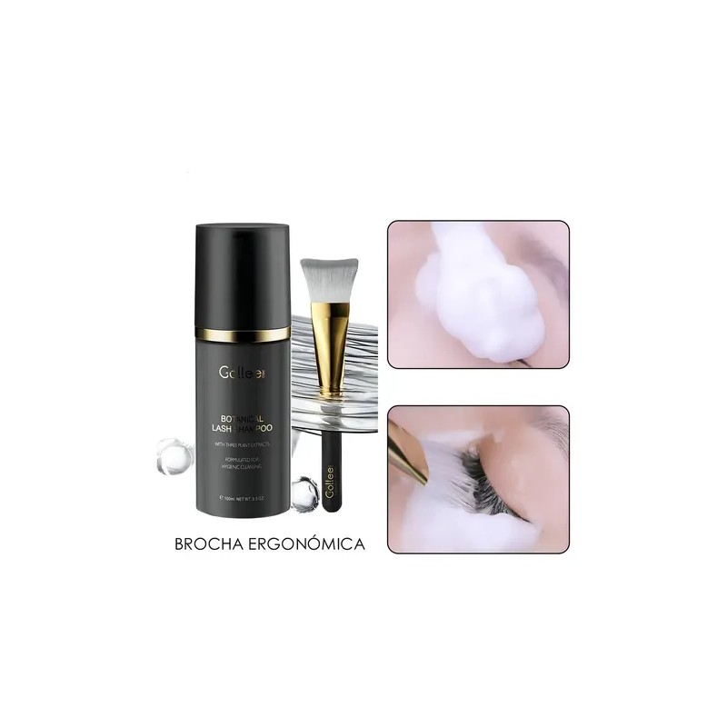 Lash Shampoo Espuma Gollee Limpieza Pestañas Hipoalergénico