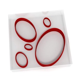 Set of 5 Oval Cutters Fondant Polymer Cookie Icing Crafts Clay