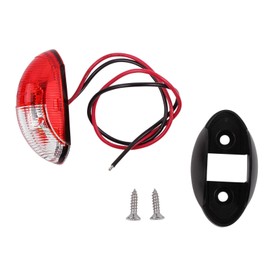 Outline Light LED 12 V Side Marker Light Set of 2 Red/White 60 x 34 mm 12-30 Volt for Motorhomes, Caravans and Trailers