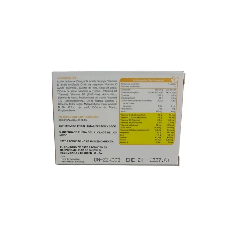 Dibenel Cmd Multivitaminico Antioxidantes Omega Con 30 Cáps