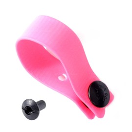 HolsterSmith - IWB Soft Belt Loops - (Hot Pink) – HD Ruberized Nylon - w/Pull-The-Dot Security Snaps & Multi Mounting Hardware - (Fits 1.25-2.0 inch Belts (Adjustable) - (1 Pair)
