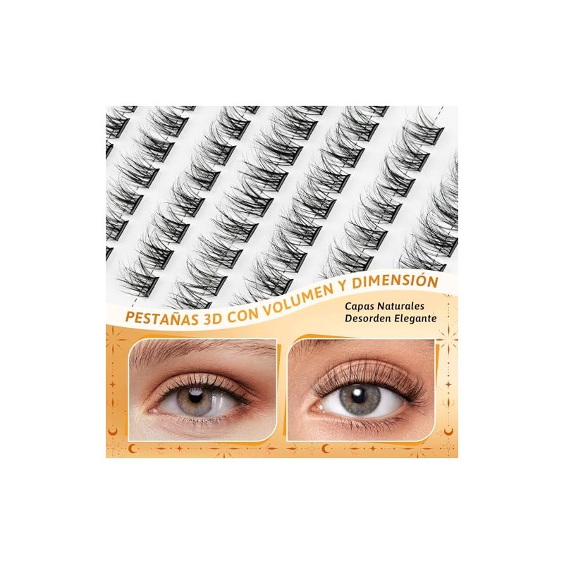 Pestañas Postizas 3D Voluminosas y Naturales Suaves para Maquillaje de