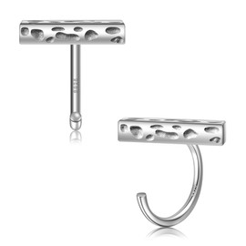 Half Hoop Earrings 925 Sterling Silver Huggie Hoop Earrings Tiny Hugger Hoop Earrings for Women Simple Hug Huggie Earrings Jewelry
