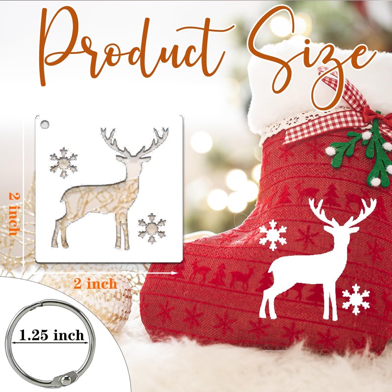 100 Pcs 2 Inch Stencils for Painting Crafts Reusable Stencil