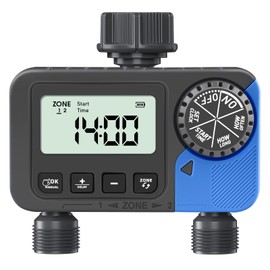 Sprinkle Timer Water Timer for Garden Hose: Irrigation Timer System for Yard Lawn with 2 Outlets - Smart Programmable Watering Timer