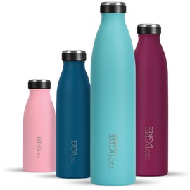 720°DGREE ‘MilkyBottle’ Stainless Steel Drinking Bottle – 1 Litre – BPA-Free, Leak-Proof – Suitable for Carbonated Drinks, Sports, University, School, Fitness, Outdoor, Camping