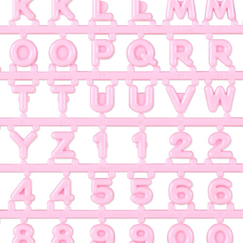 Sanrio 292958 Custom Alphabet Parts, Pink