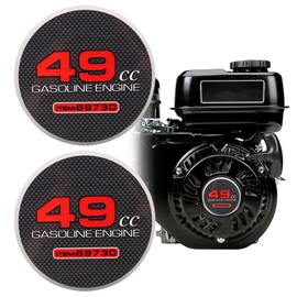 2 pegatinas de arranque de 49 cc, artículo 69730, minicalcomanías para bicicleta para Predator 212 Engine Coleman CT200U BT200X KT196 Baja MB200 Performance Parts Go Kart Mini Bike 196 cc 224 cc 200