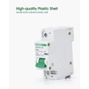 Chtaixi 12V-110V DC Miniature Circuit Breaker, 125 Amp 1 Pole