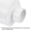PATIKIL PVC Reducer Pipe Fitting 63mm to 32mm ID, Straight